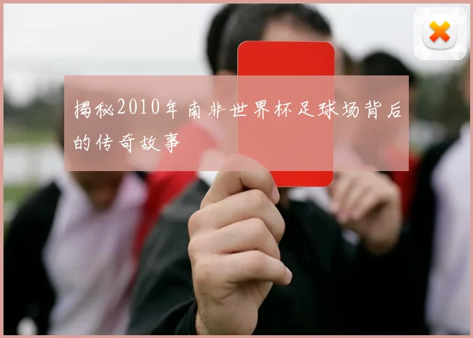 揭秘2010年南非世界杯足球场背后的传奇故事